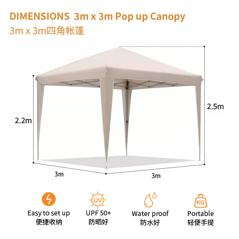 3x3 Folding Tent—Camping, Exhi - đánh giá và giá Outdoor Camping Exhibition