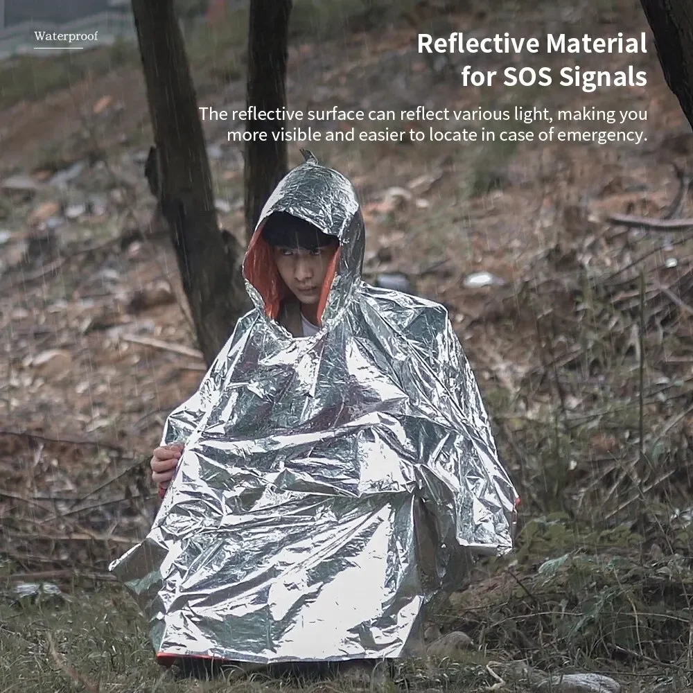 Emergency Raincoat Poncho Wate - đánh giá và giá Camping Rain Poncho