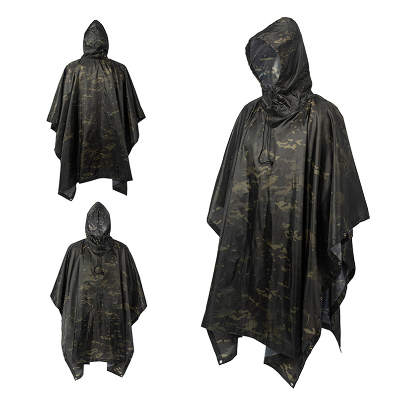 3 in 1 Raincoat Backpack Rain  - đánh giá và giá Camping Rain Poncho