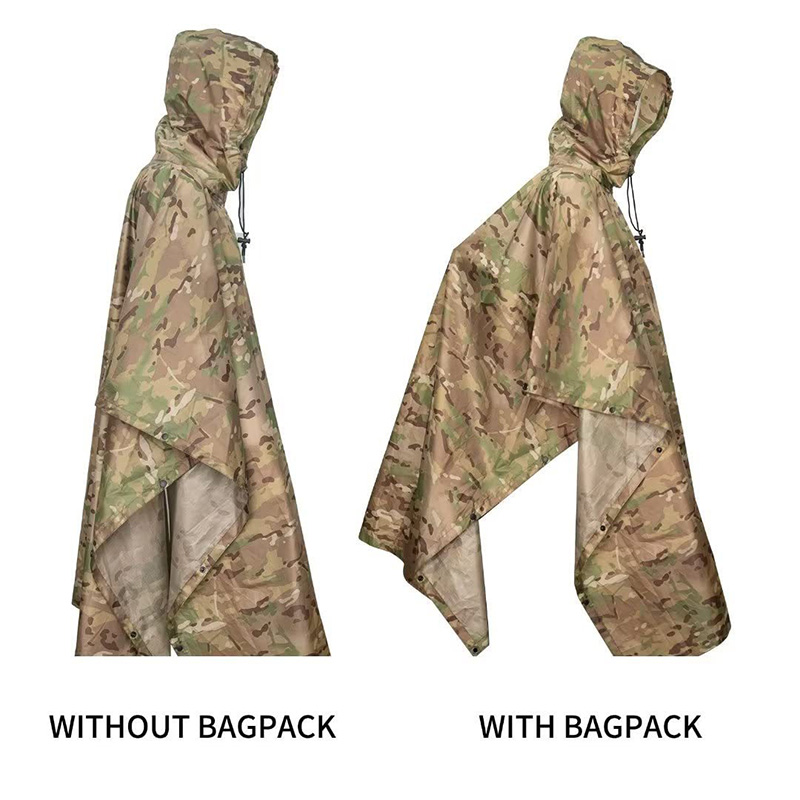 3 in 1 Raincoat Backpack Rain  - đánh giá và giá Camping Rain Poncho