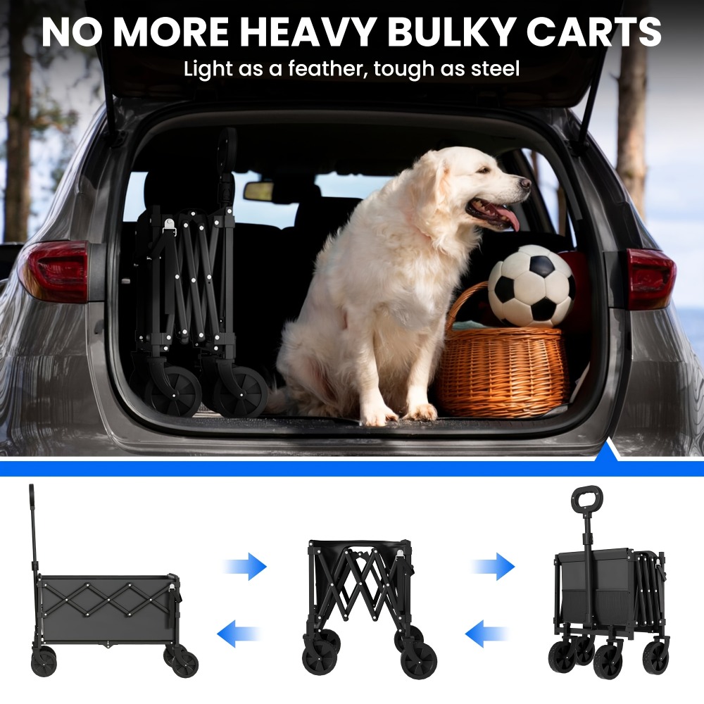 Folding Garden Cart 360 lbs Ca - đánh giá và giá Outdoor Camping Trolley