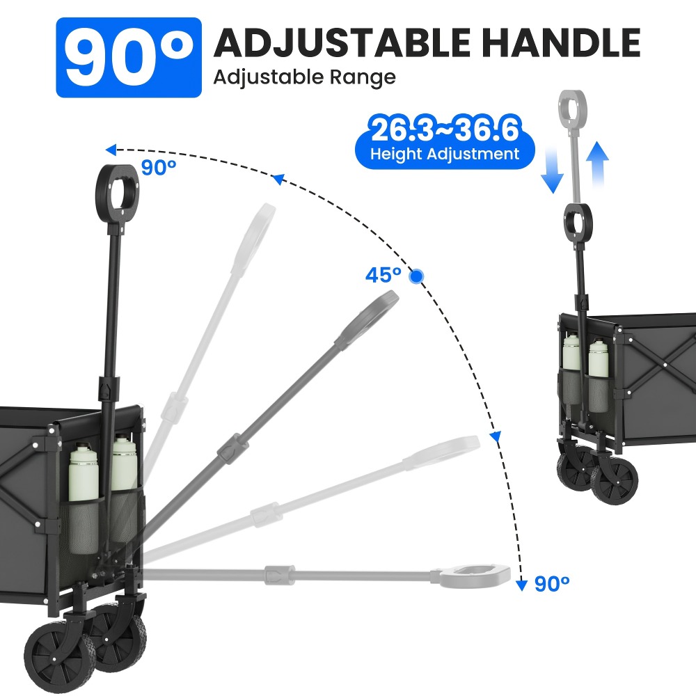 Folding Garden Cart 360 lbs Ca - đánh giá và giá Outdoor Camping Trolley