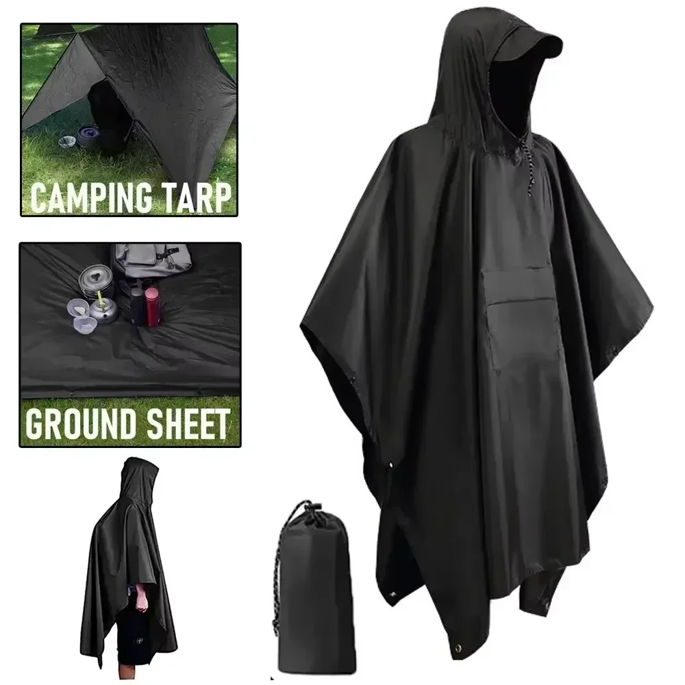 2026 3‑in‑1 Waterproof Hooded  - đánh giá và giá Camping Rain Poncho